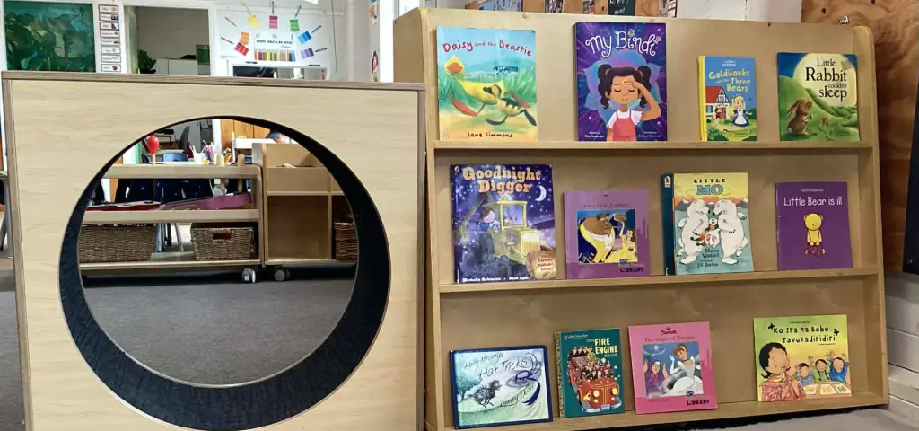 A cosy reading and literacy space at Parkside Grove