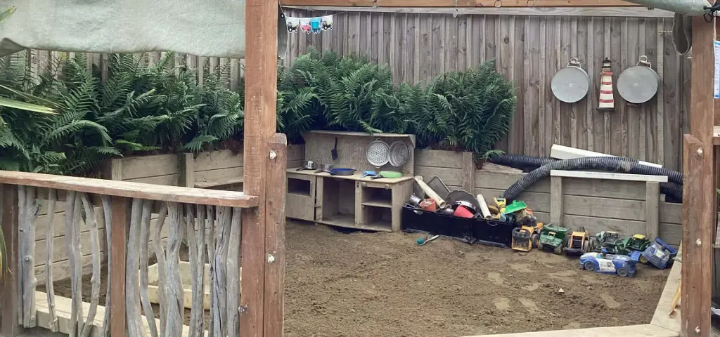 Outdoor play at Parkside Grove